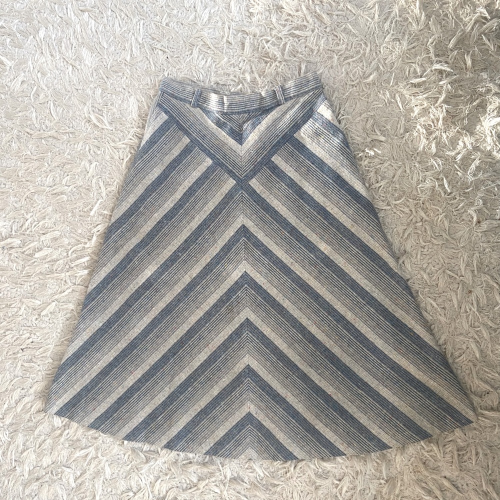 Vintage wool a-line skirt